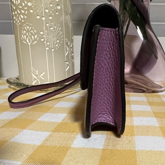 Coach Orchid Originals Pebble Leather Wristlet - Picture 3 of 9